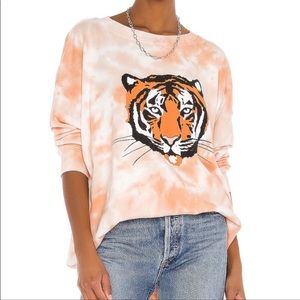 Wildfox La Tigre Roadtrip sweatshirt M NWT